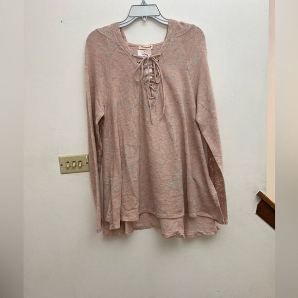 NWT Maronie x Revolve oversized lace up long sleeve pullover hoodie size M - Picture 13 of 13